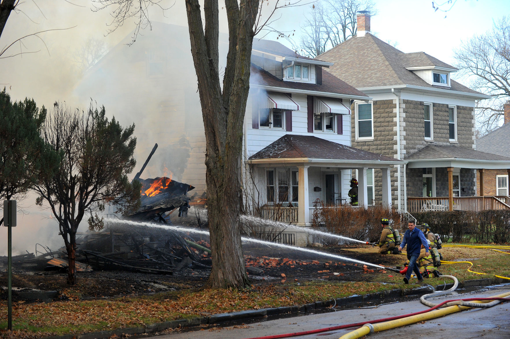 Silvis house fire on 8th street